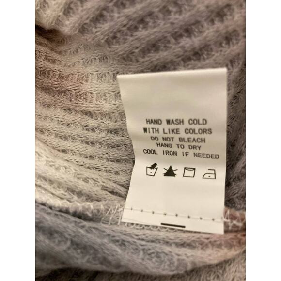 Melloday Women Brushed Waffle Tie Dye Jogger Pants Medium Grey Combo NWT Pockets - Picture 8 of 8